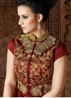 Cream and Red Designer Kameez Style Lehenga For Party - 1
